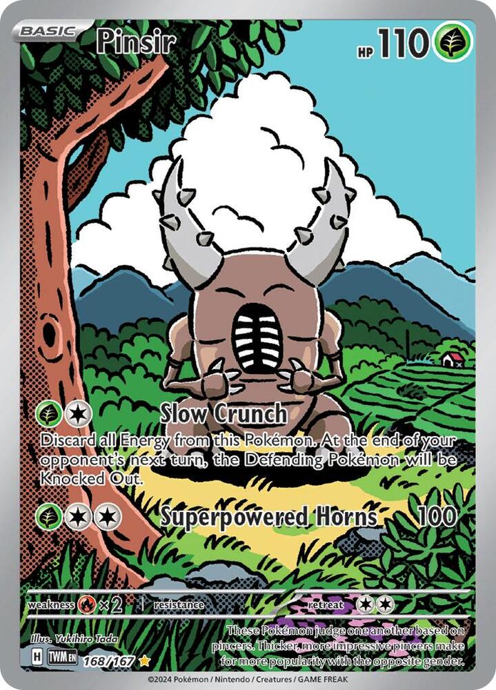 Pinsir - 168/167 - SV06: Twilight Masquerade (TWM) NM *FOIL*