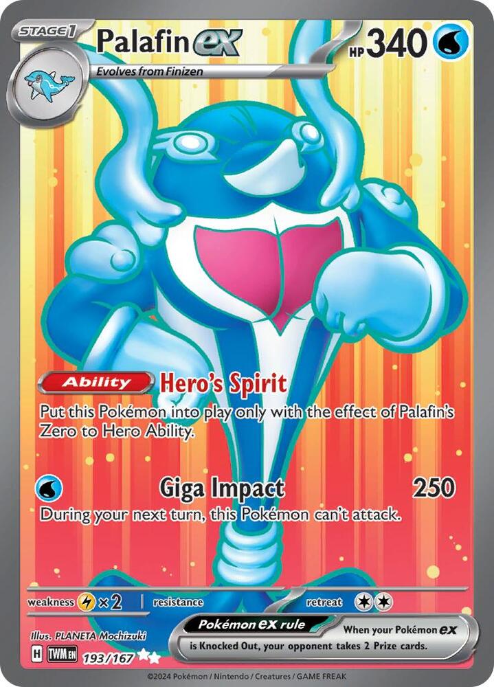Palafin ex - 193/167 - SV06: Twilight Masquerade (TWM) NM *FOIL*