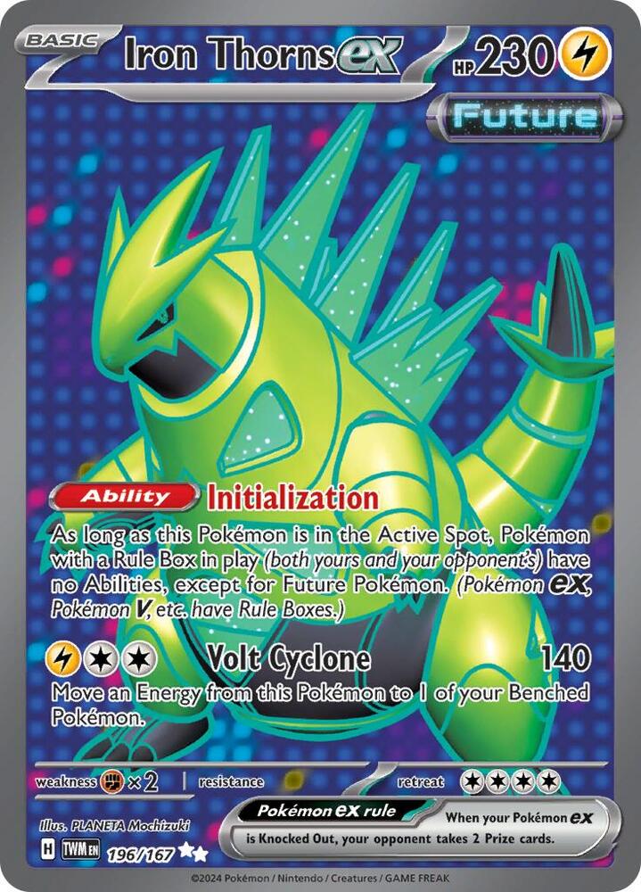 Iron Thorns ex - 196/167 - SV06: Twilight Masquerade (TWM) NM *FOIL*