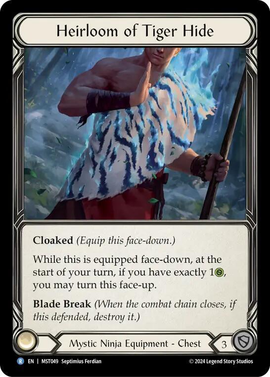 Heirloom of Tiger Hide - Part the Mistveil (MST) Cold Foil NM