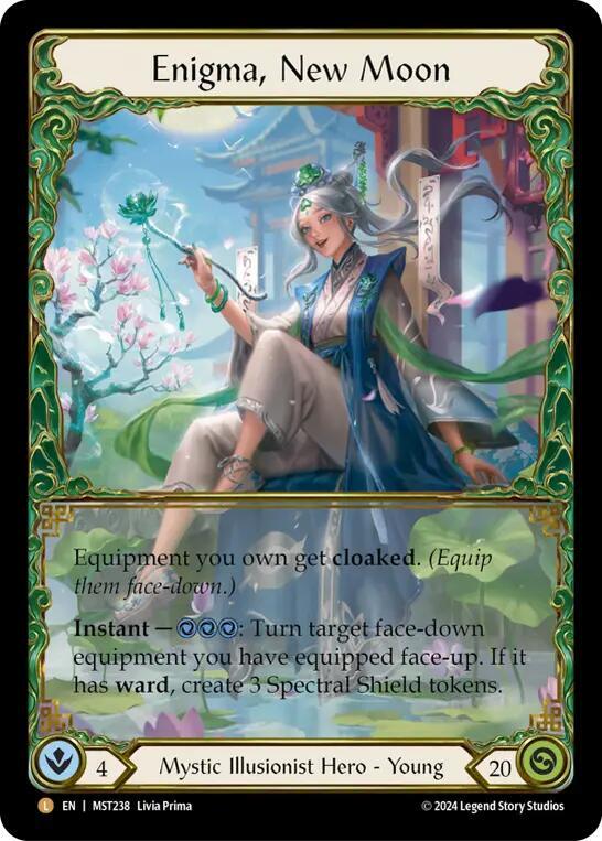 Enigma, New Moon - Part the Mistveil (MST) Rainbow Foil NM *FOIL*