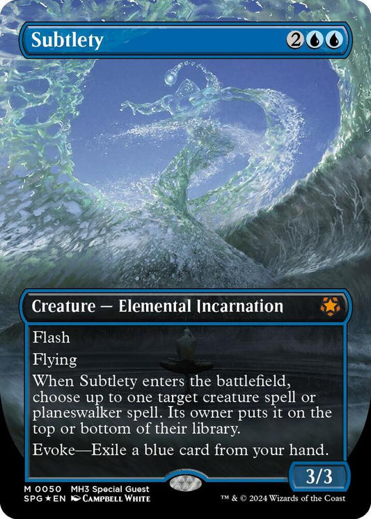 Subtlety (Borderless) (Textured Foil) - Special Guests (SPG) NM *FOIL*