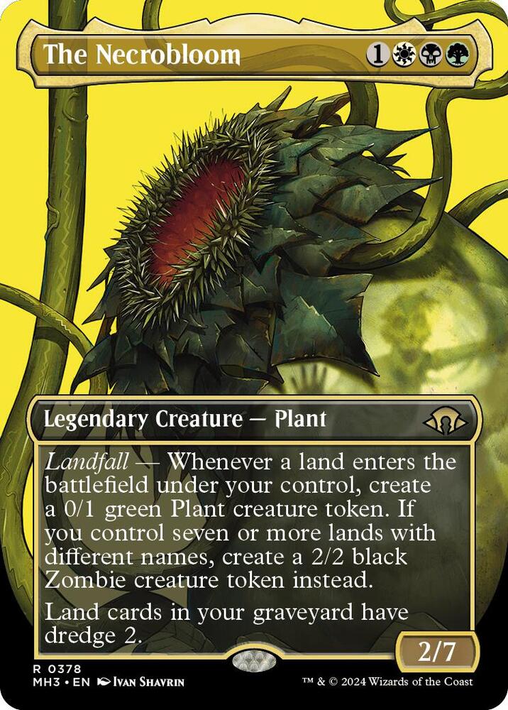 The Necrobloom (Borderless) - Modern Horizons 3 (MH3) NM