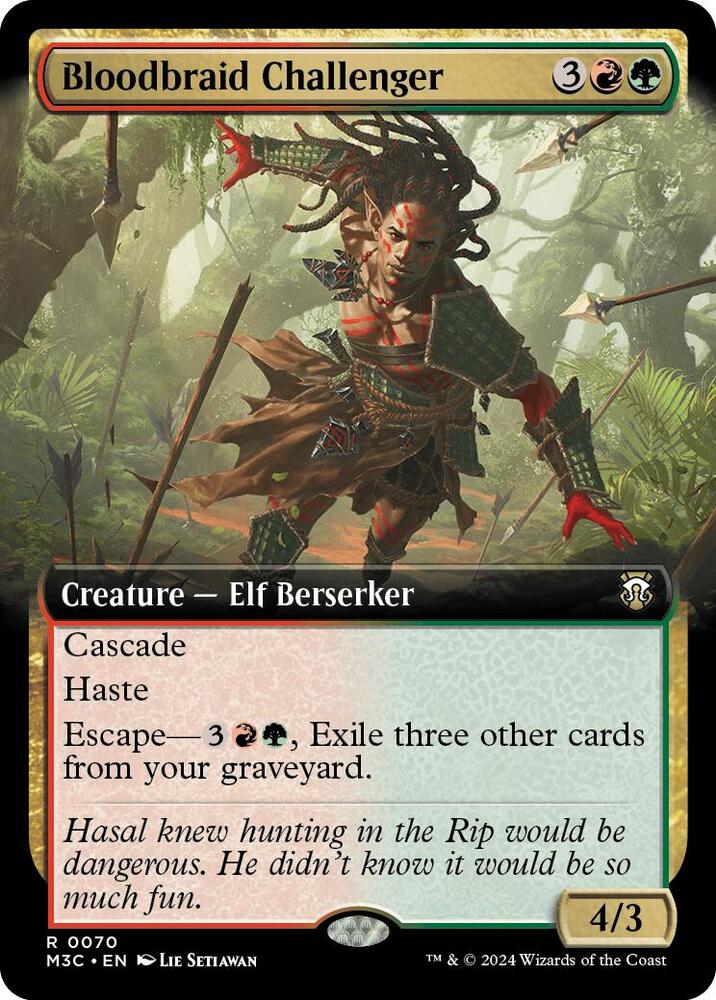 Bloodbraid Challenger (Extended Art) - Commander: Modern Horizons 3 (M3C) NM