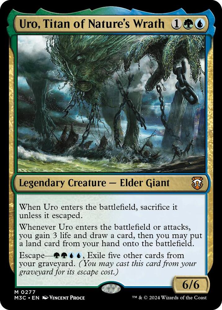 Uro, Titan of Nature's Wrath - Commander: Modern Horizons 3 (M3C) *FOIL*