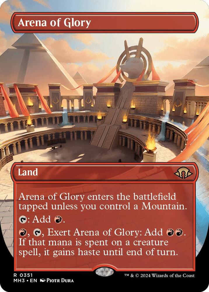 Arena of Glory (Borderless) - Modern Horizons 3 (MH3) NM *FOIL*