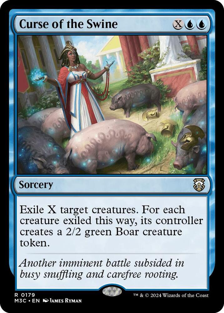 Curse of the Swine (Ripple Foil) - Commander: Modern Horizons 3 (M3C) NM *FOIL*