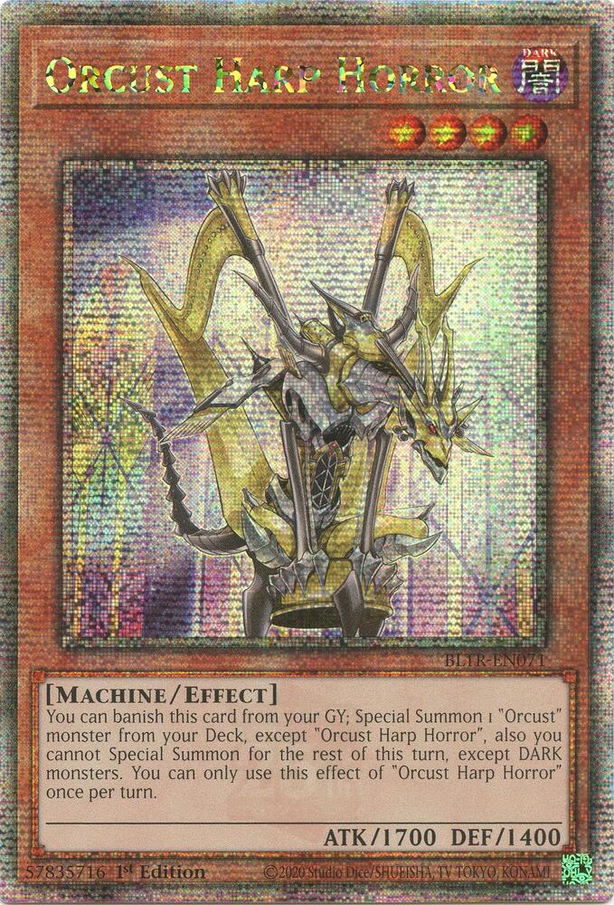 Orcust Harp Horror (Quarter Century Secret Rare) - Battles of Legend: Terminal Revenge (BLTR) NM