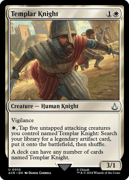 Templar Knight - Universes Beyond: Assassin's Creed (ACR) Universes Beyond: Assassin's Creed *HOLO FOIL*