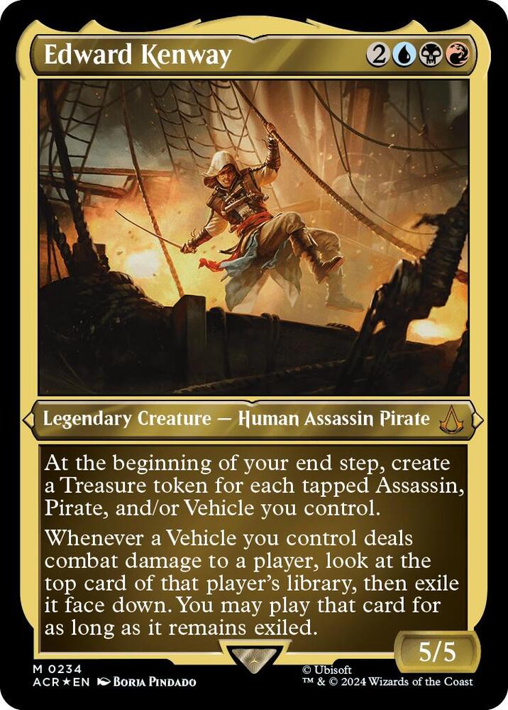 Edward Kenway (Foil Etched) - Universes Beyond: Assassin's Creed (ACR) NM *FOIL*