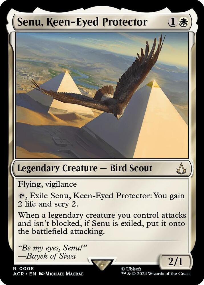 Senu, Keen-Eyed Protector - Universes Beyond: Assassin's Creed (ACR) NM *FOIL*