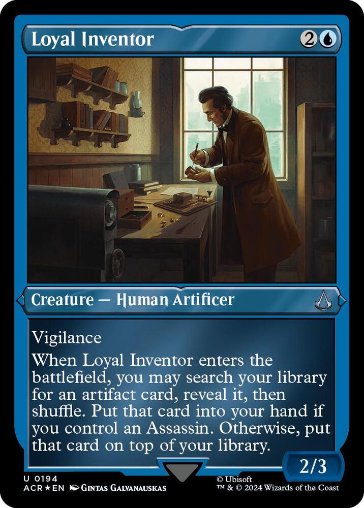 Loyal Inventor (Foil Etched) - Universes Beyond: Assassin's Creed (ACR) NM