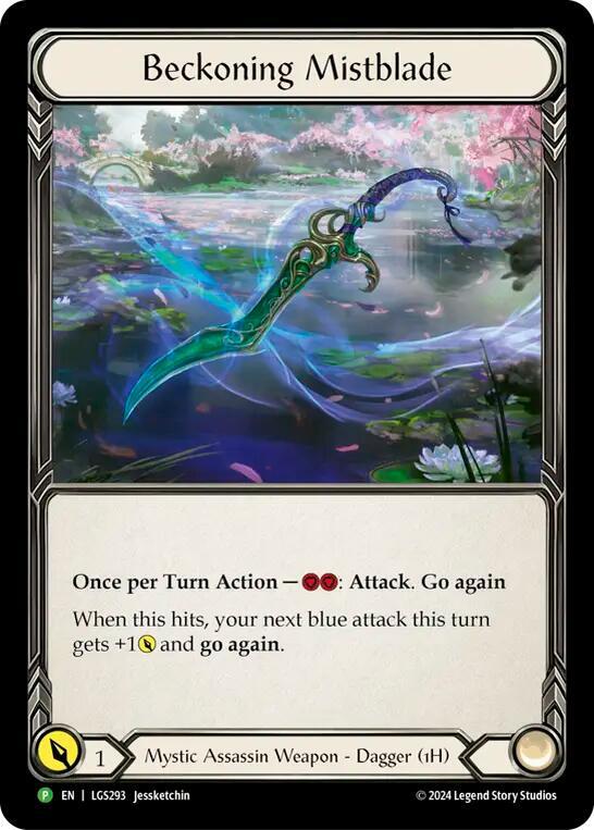 Beckoning Mistblade - LGS293 - Flesh and Blood: Promo Cards (PR) NM *Cold Foil*