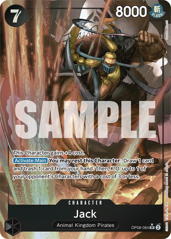 Jack (Parallel) - Two Legends (OP08) NM *FOIL*