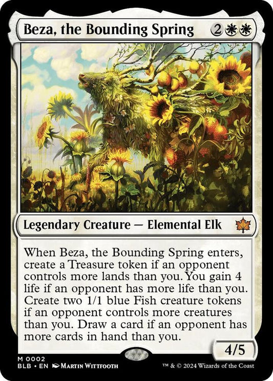 Beza, the Bounding Spring - Bloomburrow (BLB) NM *FOIL*