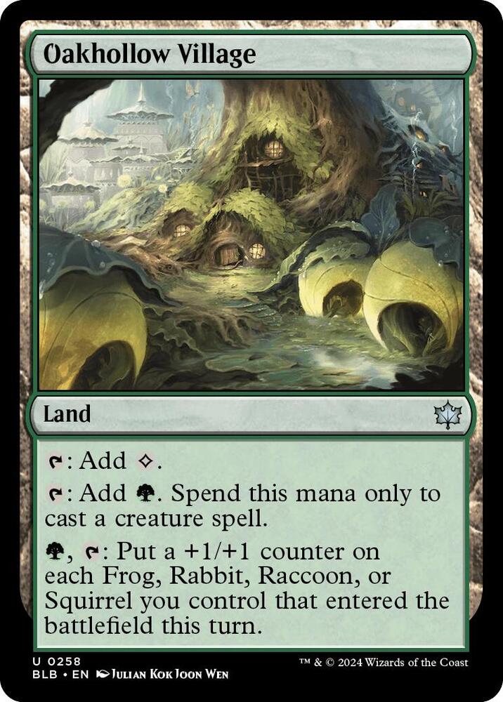 Oakhollow Village - Bloomburrow (BLB) NM *FOIL*