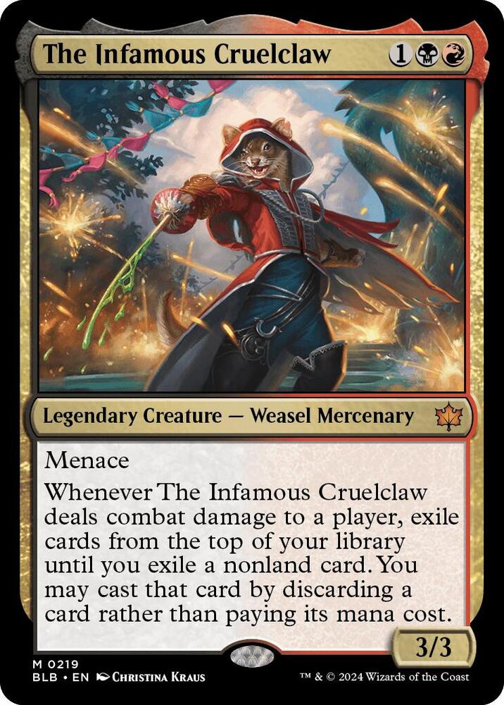The Infamous Cruelclaw - Bloomburrow (BLB) NM