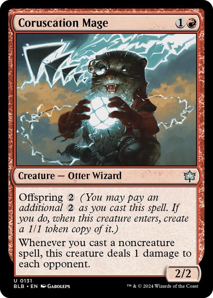 Coruscation Mage - Bloomburrow (BLB) NM