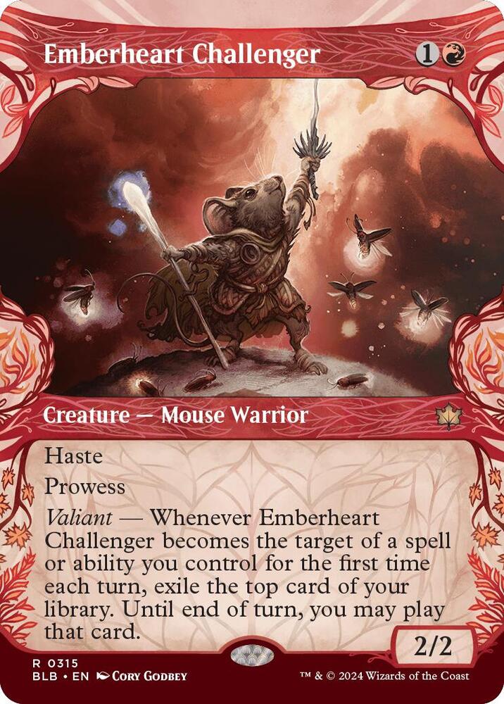 Emberheart Challenger (Showcase) - Bloomburrow (BLB) NM