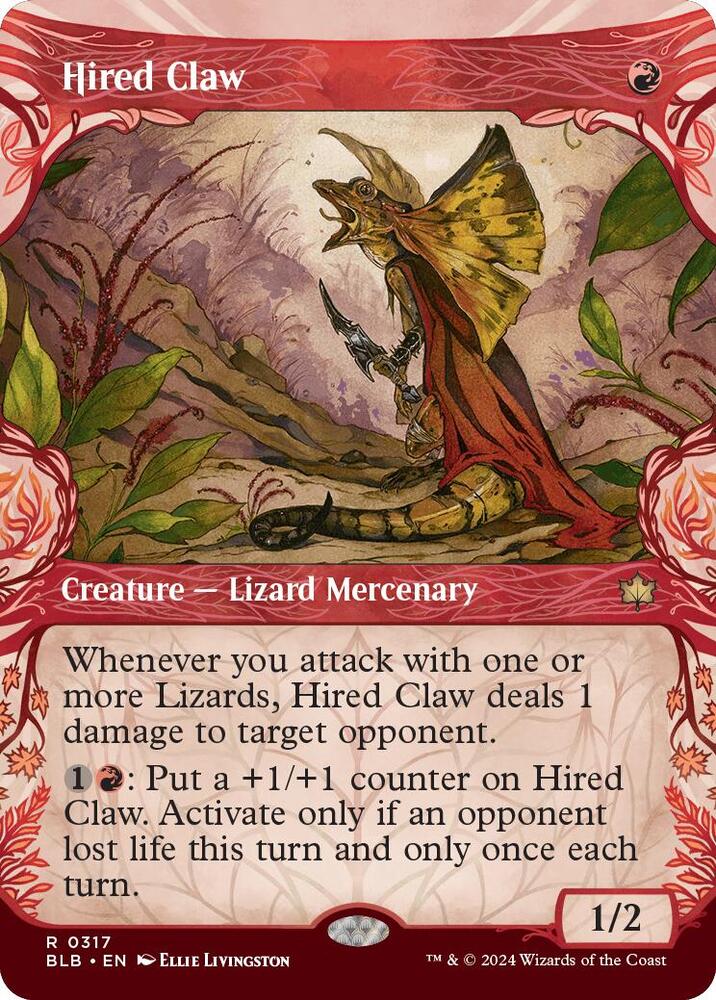 Hired Claw (Showcase) - Bloomburrow (BLB) NM
