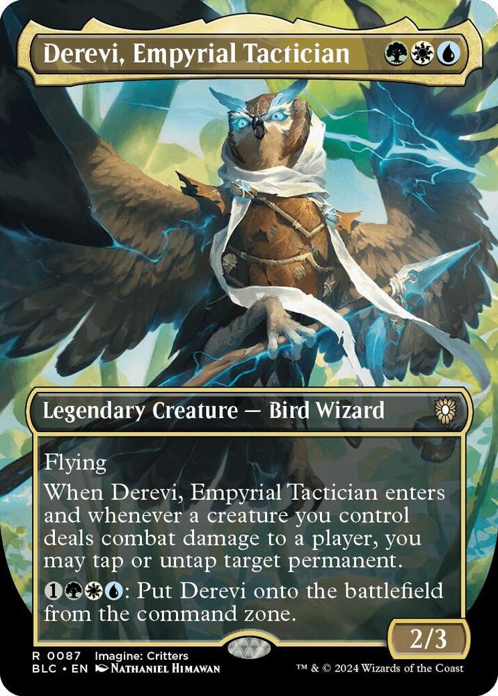 Derevi, Empyrial Tactician (Borderless) - Commander: Bloomburrow (BLC) NM