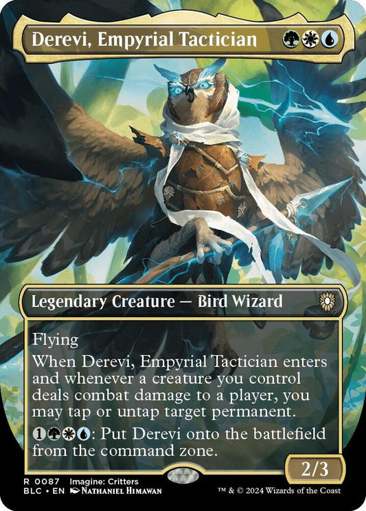 Derevi, Empyrial Tactician (Borderless) - Commander: Bloomburrow (BLC) NM