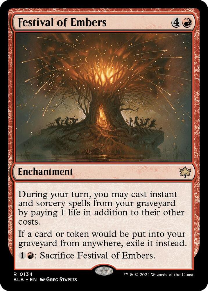 Festival of Embers - Bloomburrow (BLB) NM *FOIL*