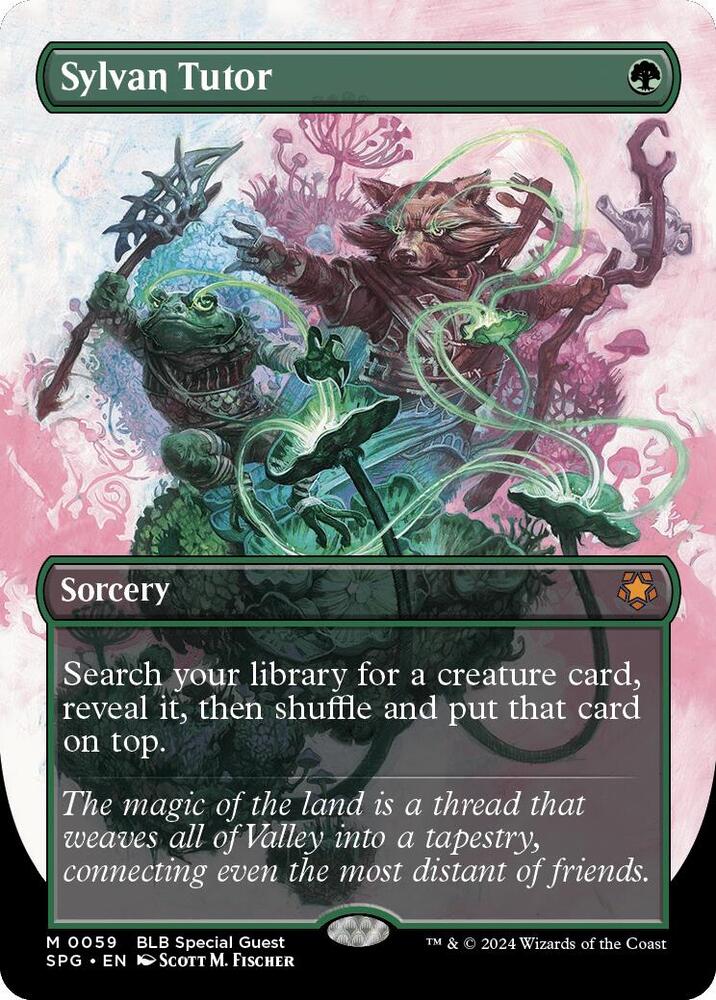 Sylvan Tutor (Borderless) - Special Guests (SPG) NM *FOIL*