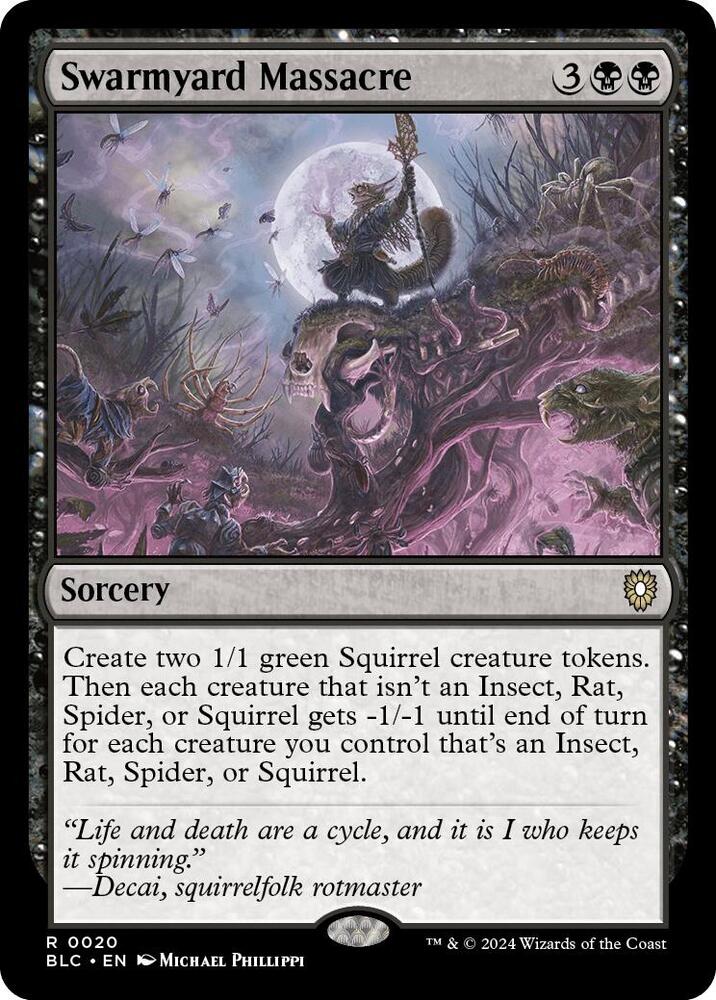 Swarmyard Massacre - Commander: Bloomburrow (BLC) NM