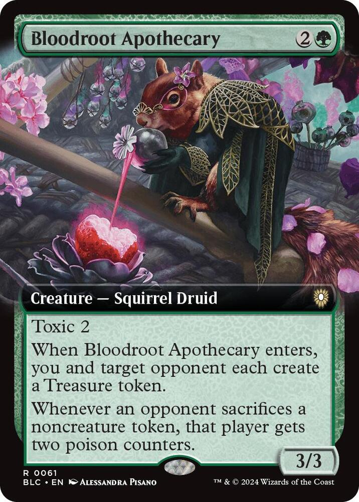 Bloodroot Apothecary (Extended Art) - Commander: Bloomburrow (BLC) NM