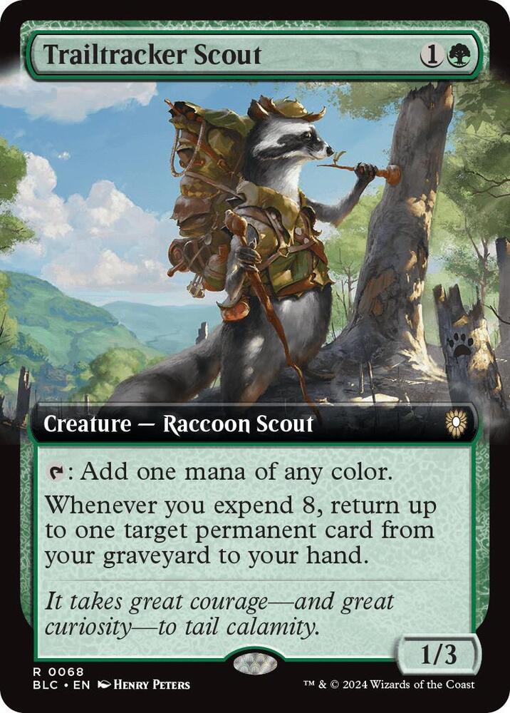 Trailtracker Scout (Extended Art) - Commander: Bloomburrow (BLC) NM