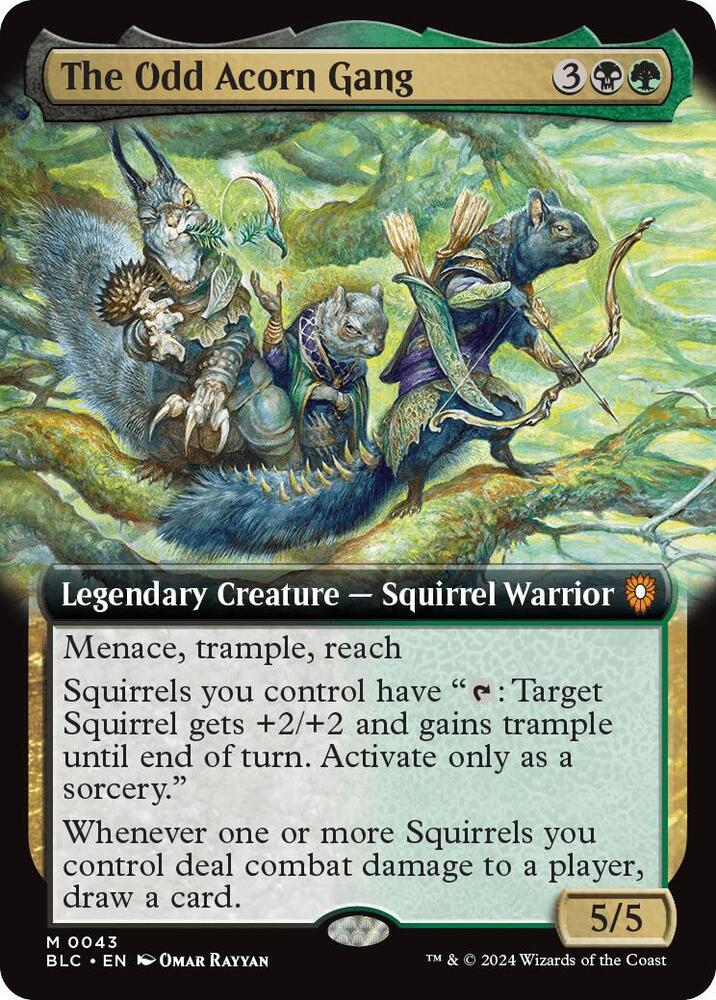 The Odd Acorn Gang (Extended Art) - Commander: Bloomburrow (BLC) NM