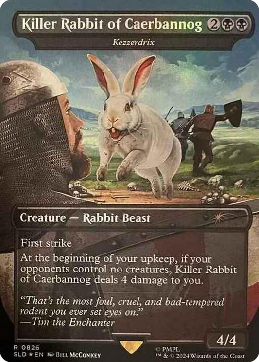 Killer Rabbit of Caerbannog - Kezzerdrix - Secret Lair Drop Series (SLD) NM *FOIL*