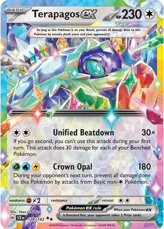 Terapagos ex - 128/142 - SV07: Stellar Crown (SCR) NM *FOIL*