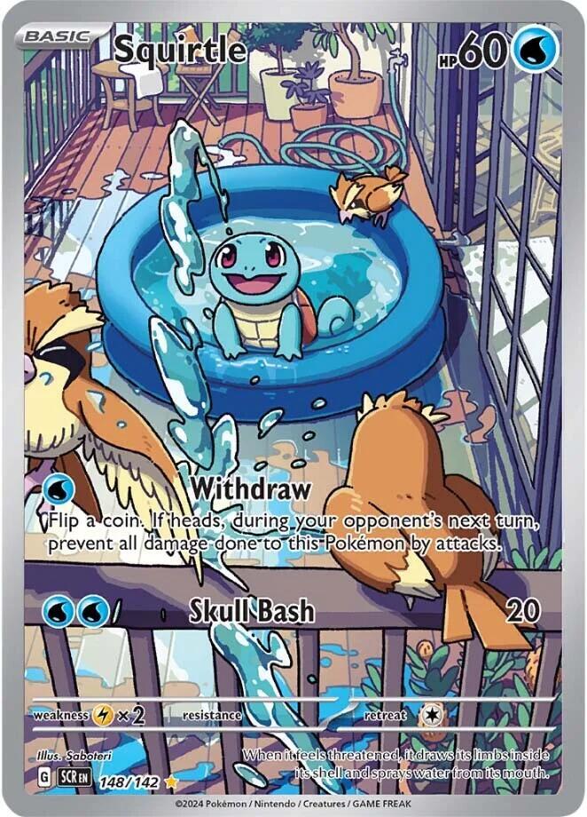 Squirtle - SV07: Stellar Crown (SCR) NM *FOIL*