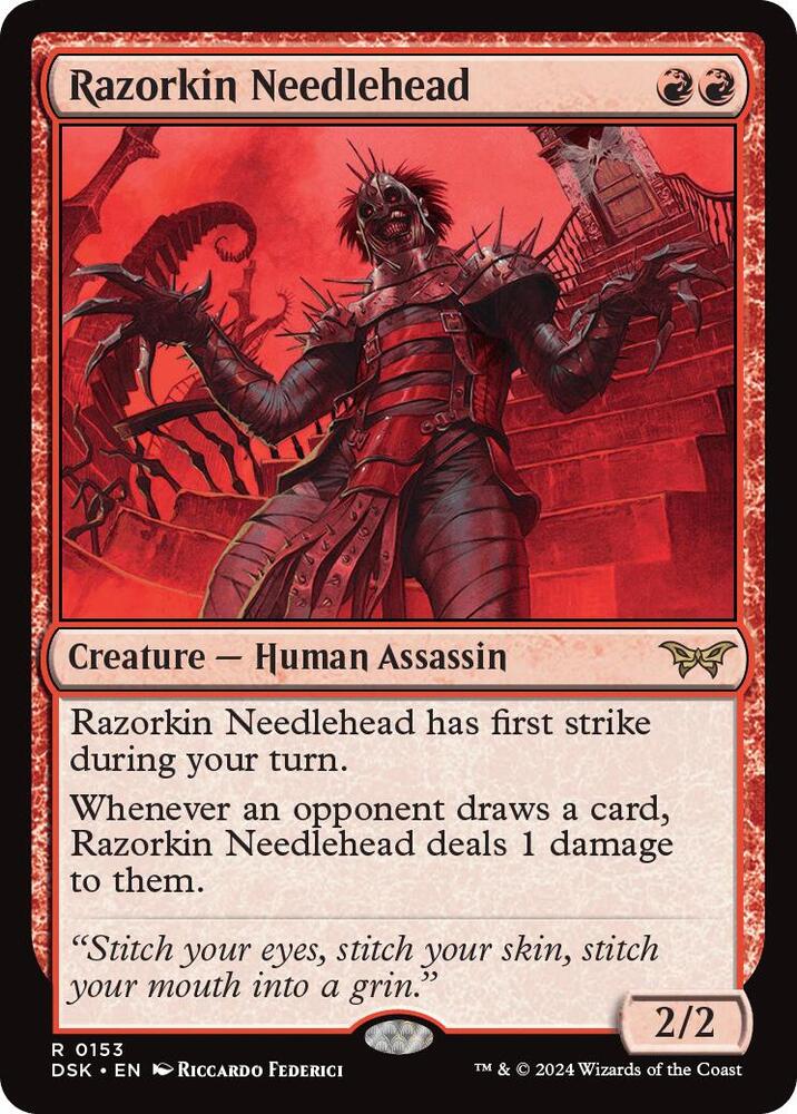 Razorkin Needlehead - Duskmourn: House of Horror (DSK) NM *FOIL*