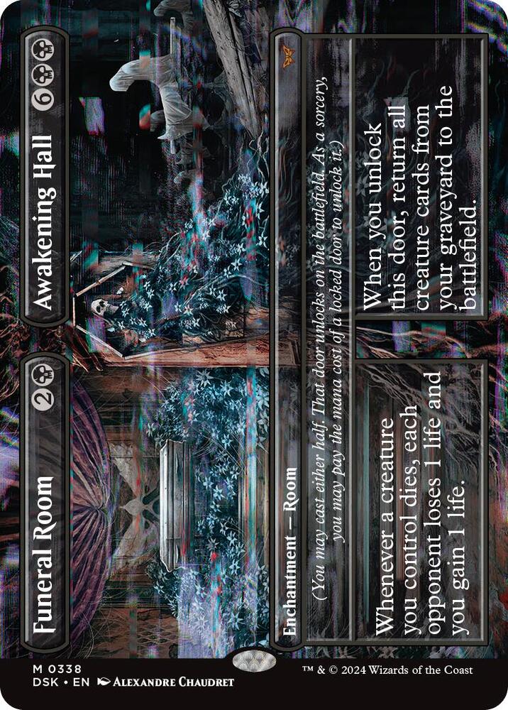 Funeral Room // Awakening Hall (Borderless) - Duskmourn: House of Horror (DSK) NM