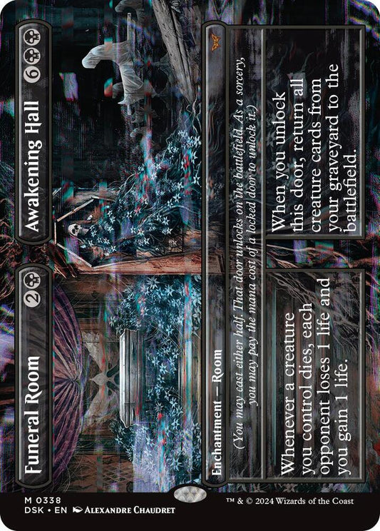 Funeral Room // Awakening Hall (Borderless) - Duskmourn: House of Horror (DSK) NM