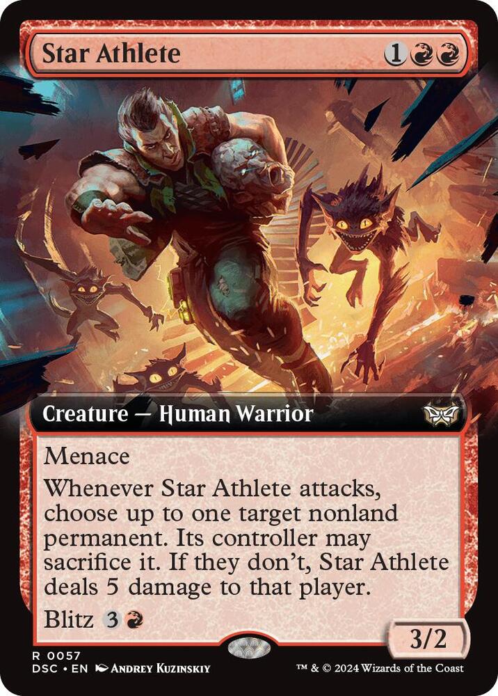 Star Athlete (Extended Art) - Commander: Duskmourn: House of Horror (DSC) NM