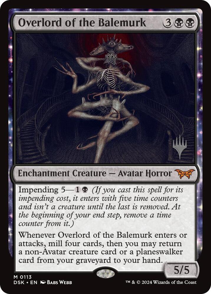 Overlord of the Balemurk - Promo Pack: Duskmourn: House of Horror (PPDSK) NM