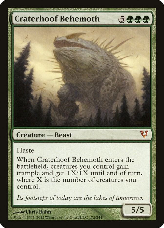 Craterhoof Behemoth - Avacyn Restored (AVR) NM