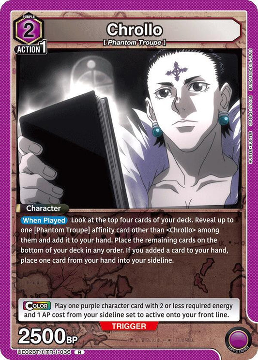 Chrollo (036) - UE02BT: HUNTER X HUNTER (UE02BT) NM *FOIL*