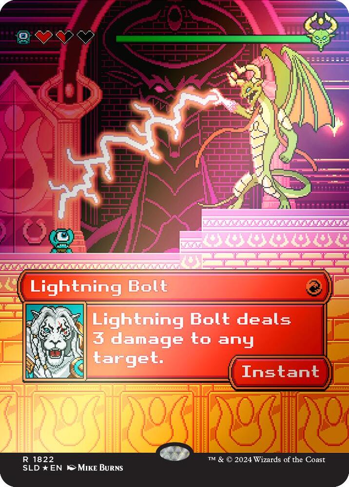 Lightning Bolt (1822) (Rainbow Foil) - Secret Lair Drop Series (SLD) NM *FOIL*