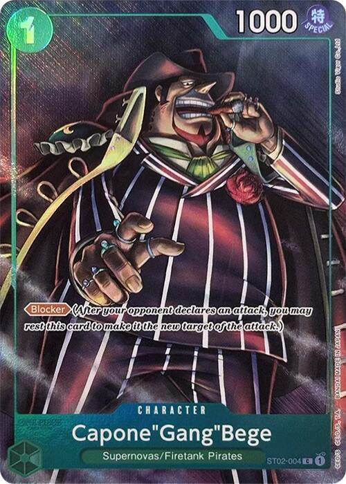 Capone"Gang"Bege (Premium Card Collection -Best Selection Vol. 2-) - One Piece Promotion Cards (OP-PR) NM *FOIL*