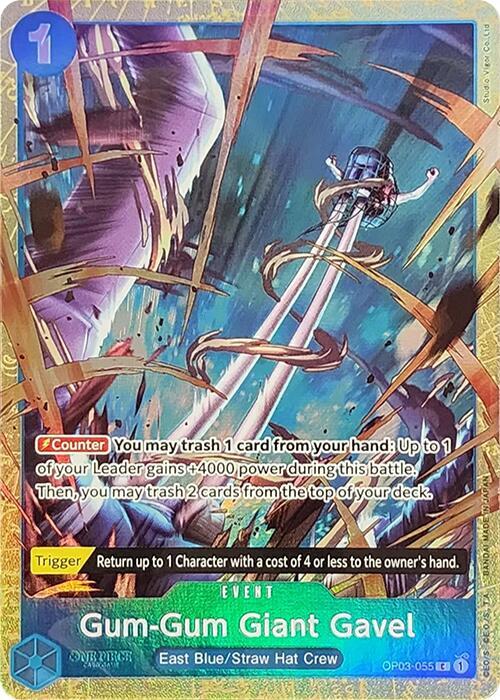 Gum-Gum Giant Gavel (Premium Card Collection -Best Selection Vol. 2-) - One Piece Promotion Cards (OP-PR) NM *FOIL*