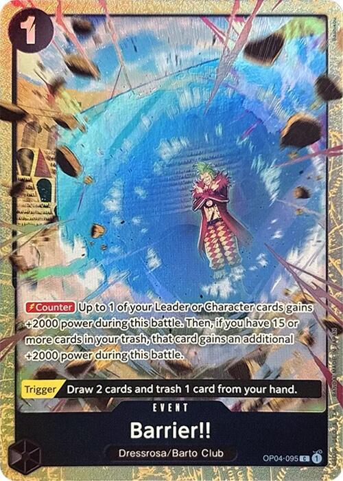 Barrier!! (Premium Card Collection -Best Selection Vol. 2-) - One Piece Promotion Cards (OP-PR) NM *FOIL*