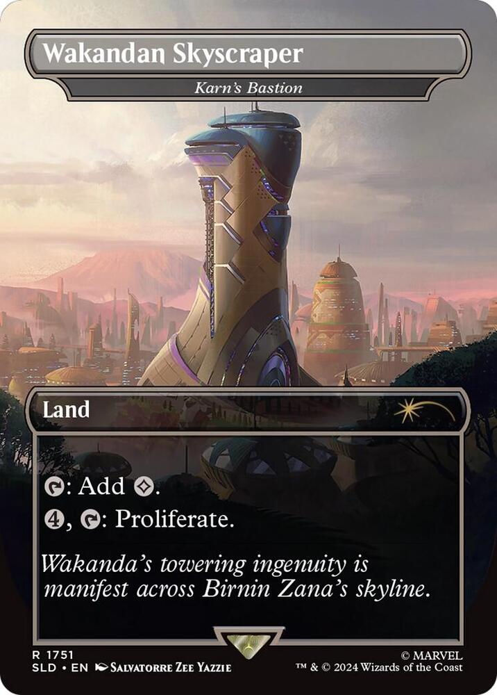 Wakandan Skyscraper - Karn's Bastion - Secret Lair Drop Series (SLD) NM