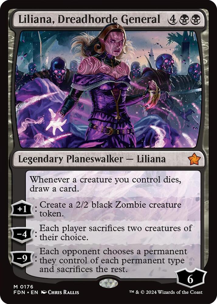 Liliana, Dreadhorde General - Foundations (FDN) NM