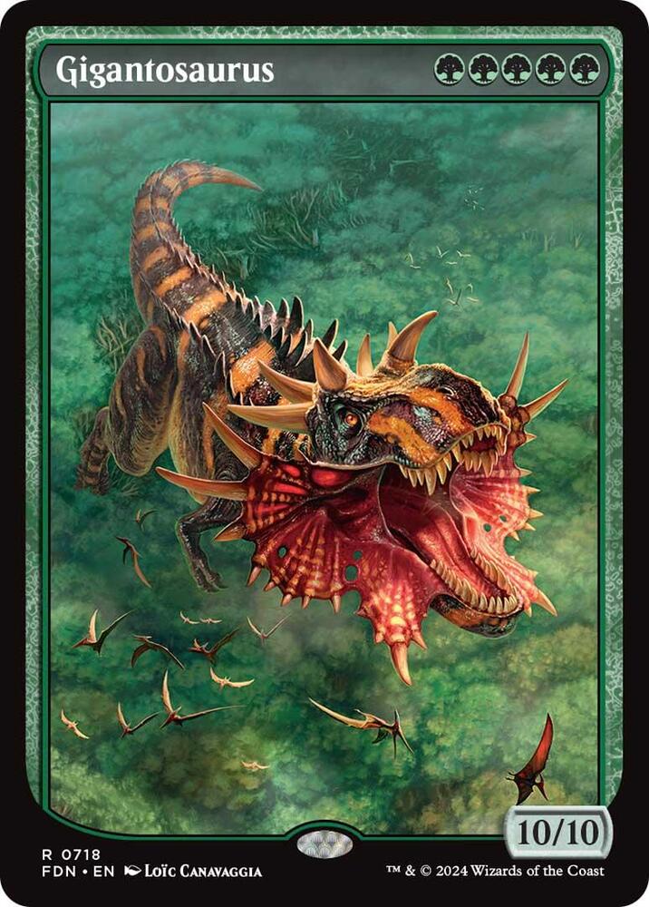 Gigantosaurus (Full Art) - Foundations (FDN) NM *FOIL*