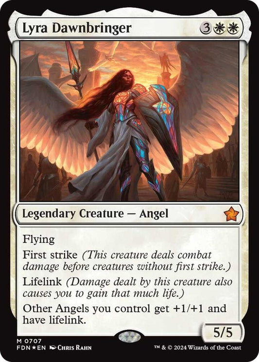 Lyra Dawnbringer (0707) - Foundations (FDN) NM *FOIL*